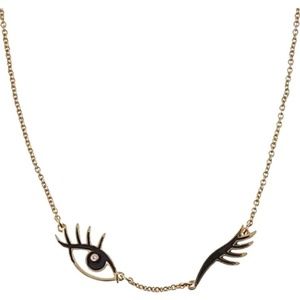 Kate Spade Kiss and Make Up Wink Necklace